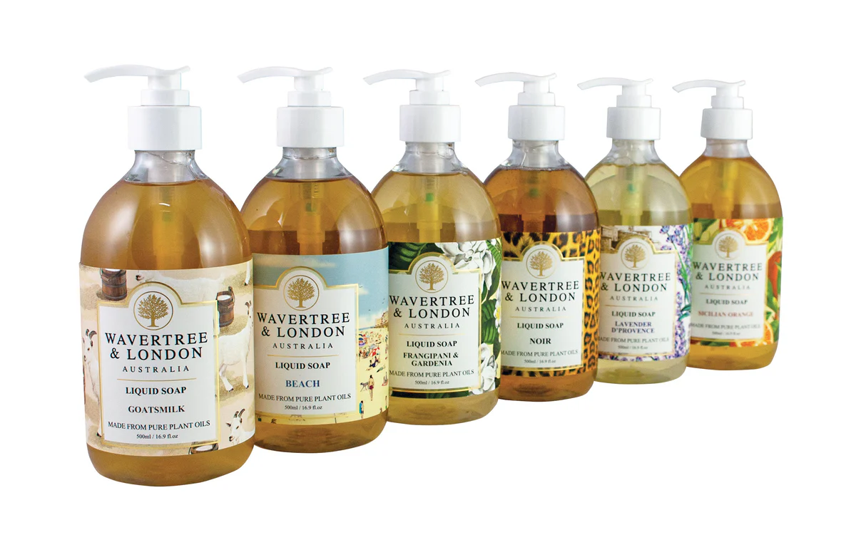 Wavertree & London Beach Liquid Soap | Shea Butter, Gentle on Sensitive Skin