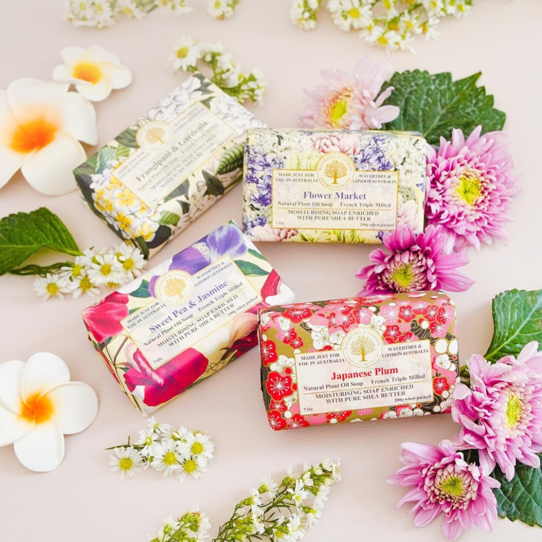 Wavertree & London Natural Classic Soap | Moisturising Triple-Milled Bar with Shea Butter
