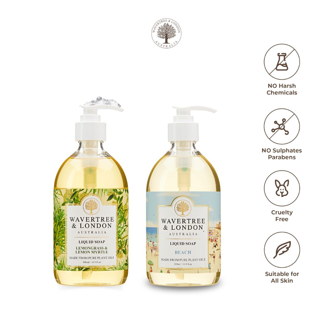 Wavertree & London Classic Liquid Soap | Moisturising Plant Oil Body & Hand Wash