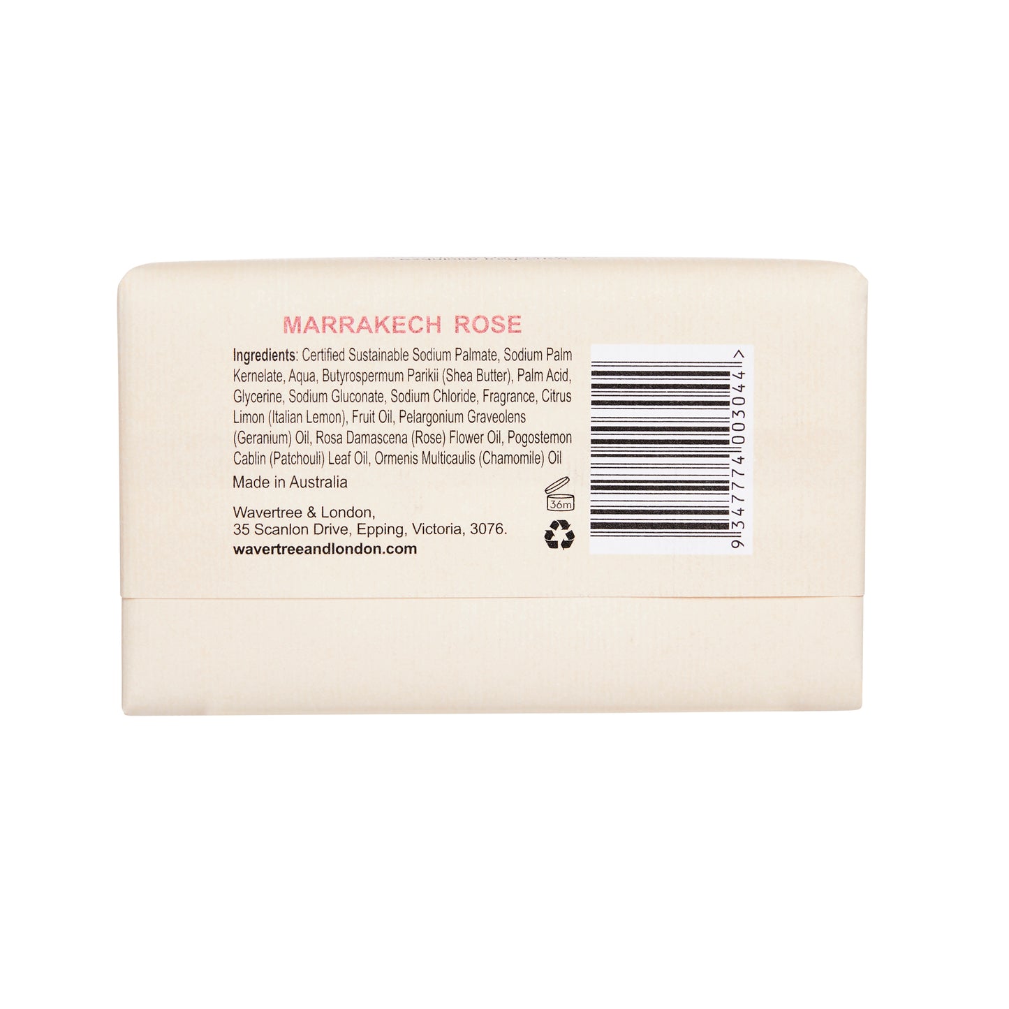 Wavertree & London Marrakech Rose Soap BarWavertree & London Marrakech Rose Soap Bar