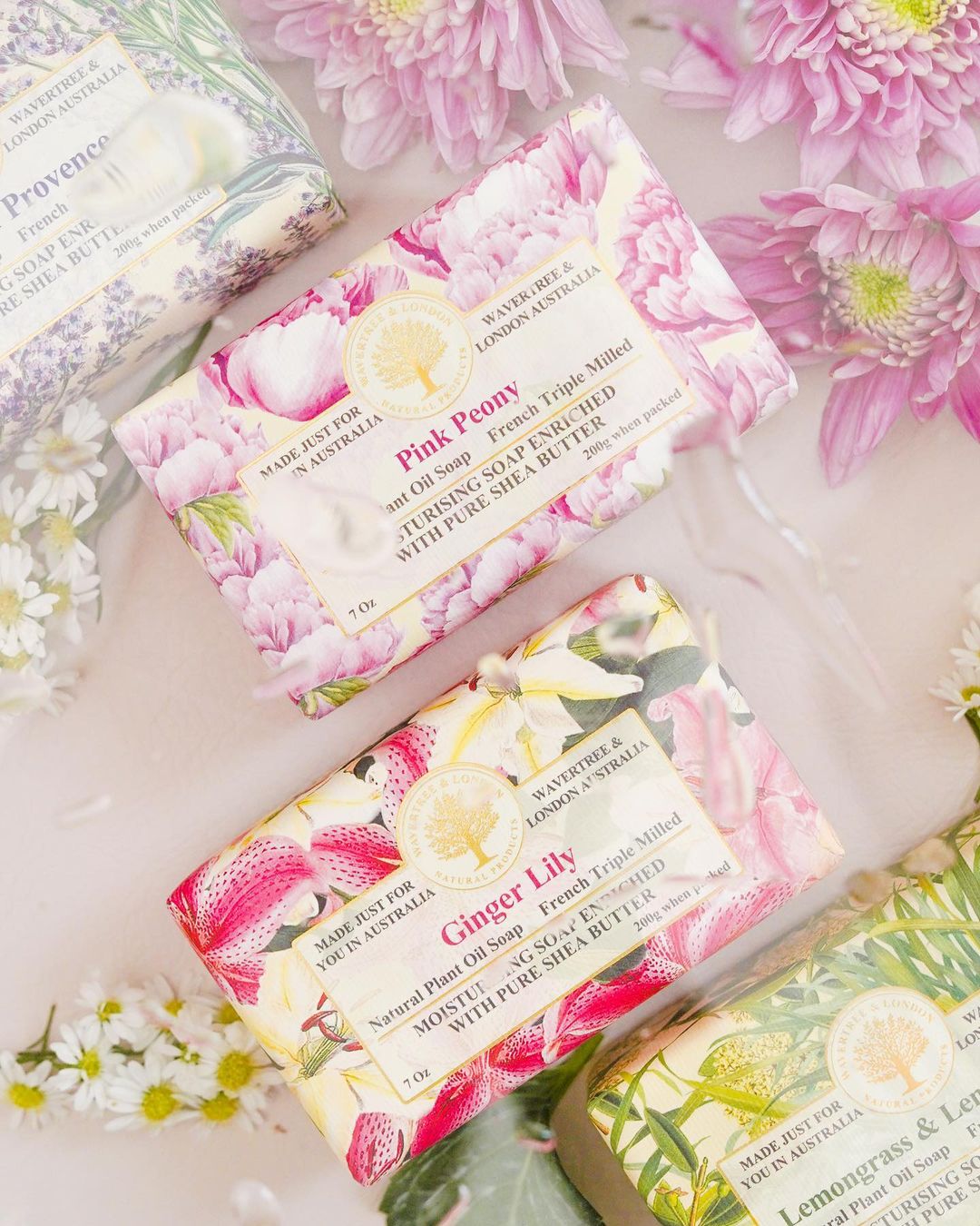 Wavertree & London Natural Classic Soap | Moisturising Triple-Milled Bar with Shea Butter