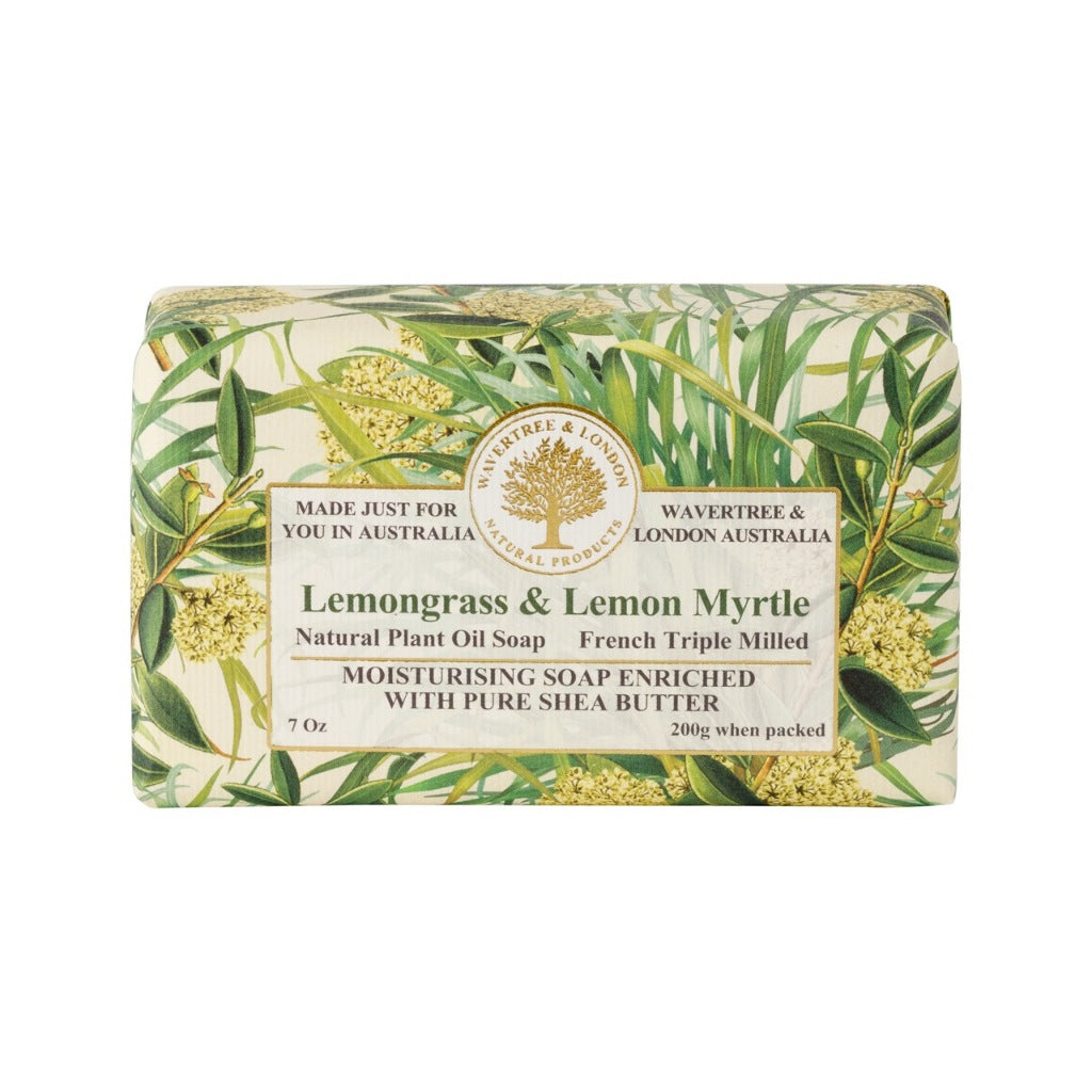 Wavertree & London Natural Classic Soap | Moisturising Triple-Milled Bar with Shea Butter