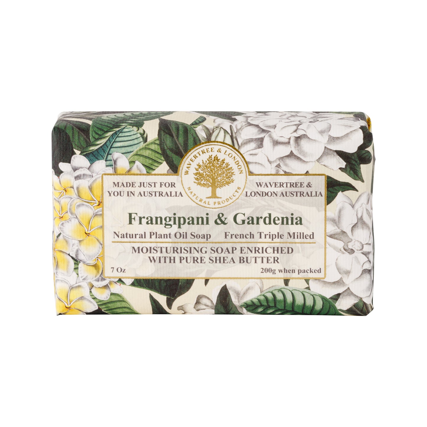 Wavertree & London Natural Classic Soap | Moisturising Triple-Milled Bar with Shea Butter