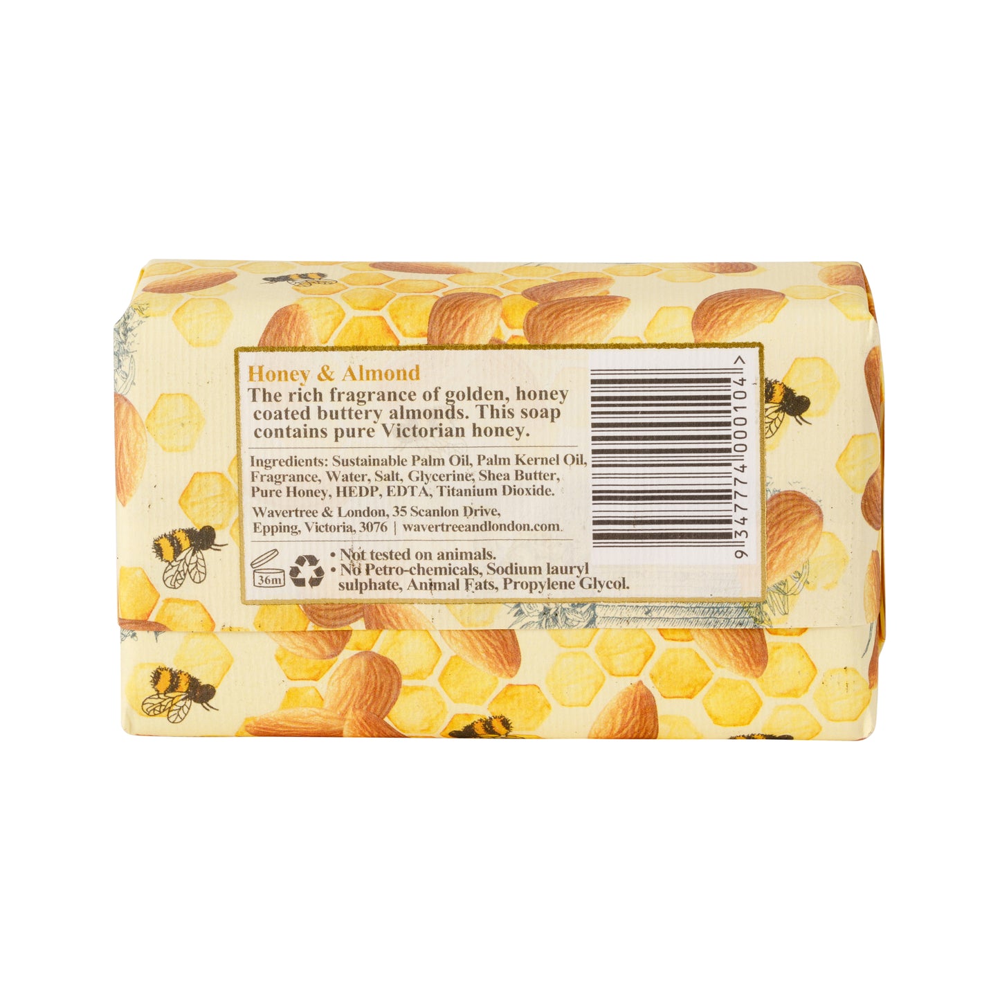 Wavertree & London Honey & Almond Soap Bar