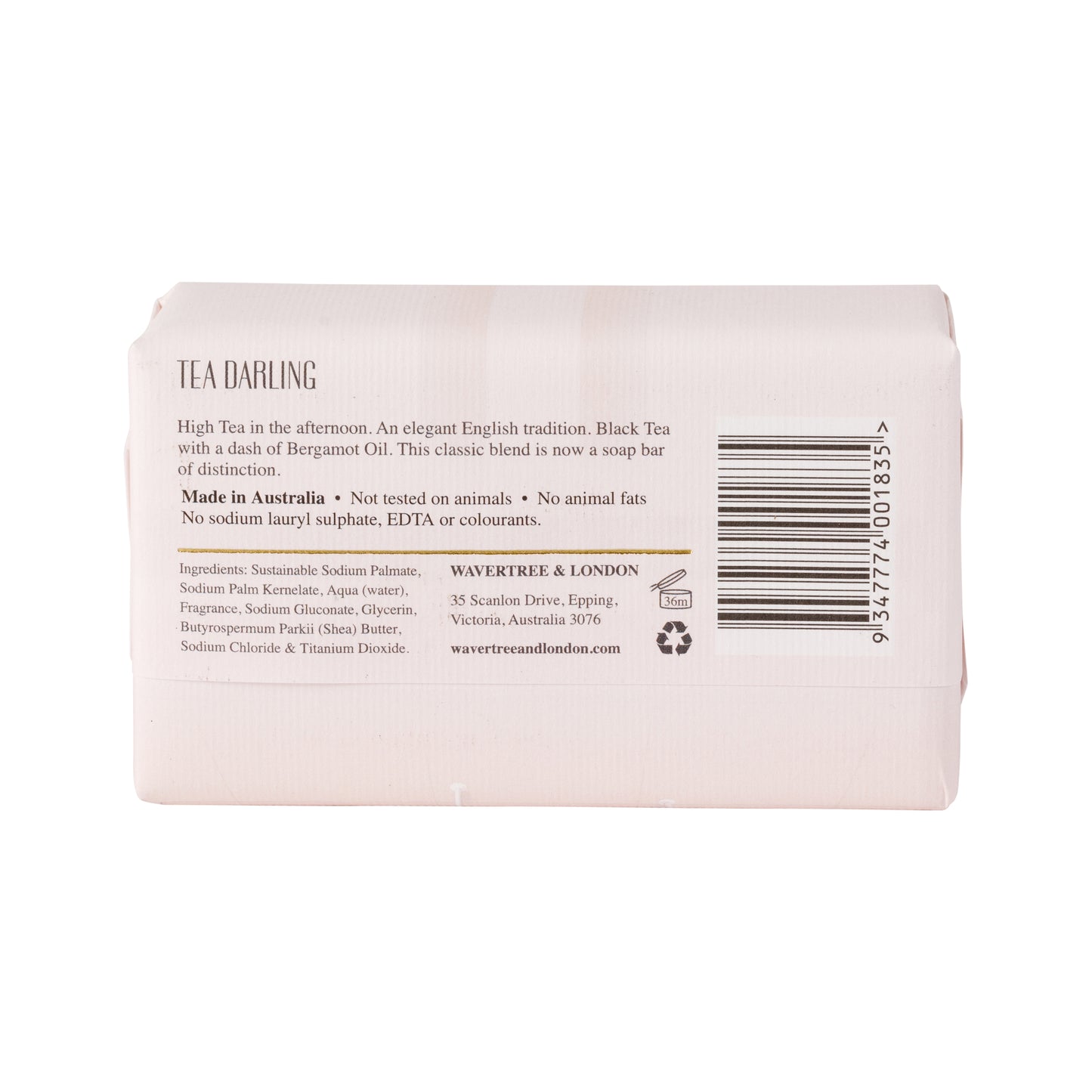 Wavertree & London Tea Darling Soap Bar