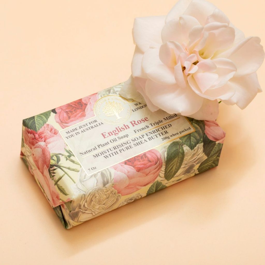 Wavertree & London Natural Classic Soap | Moisturising Triple-Milled Bar with Shea Butter