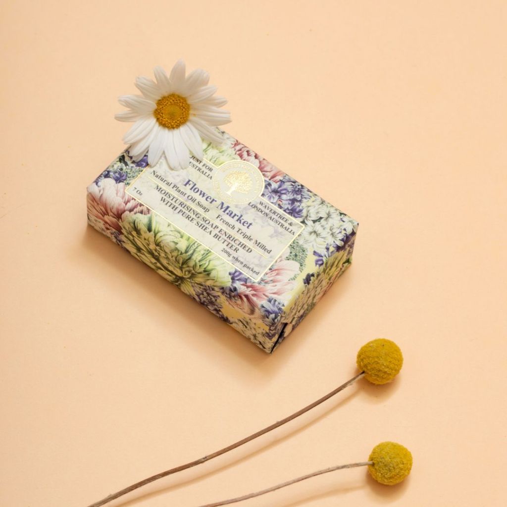 Wavertree & London Natural Classic Soap | Moisturising Triple-Milled Bar with Shea Butter