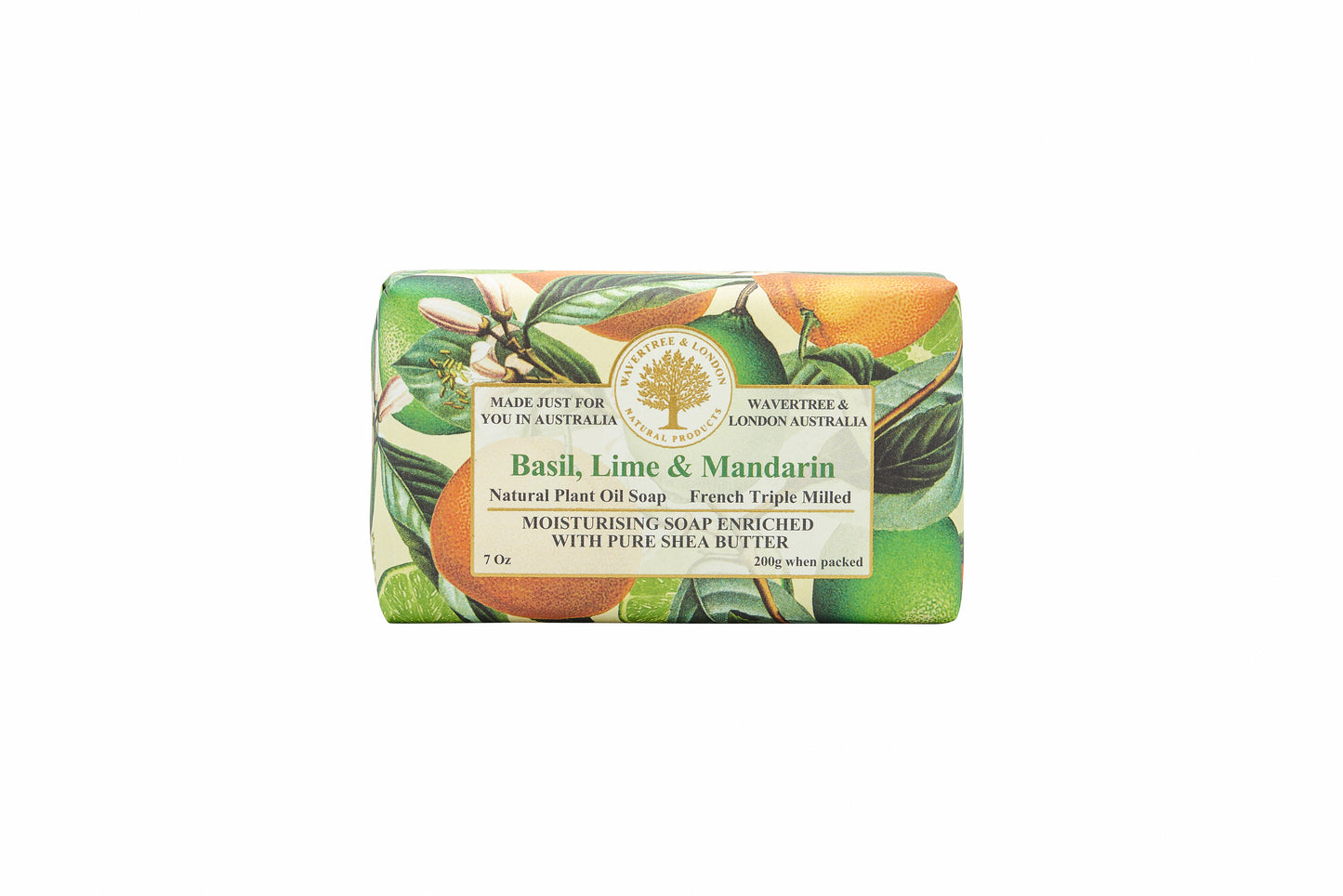 Wavertree & London Basil Lime Mandarin Soap Bar