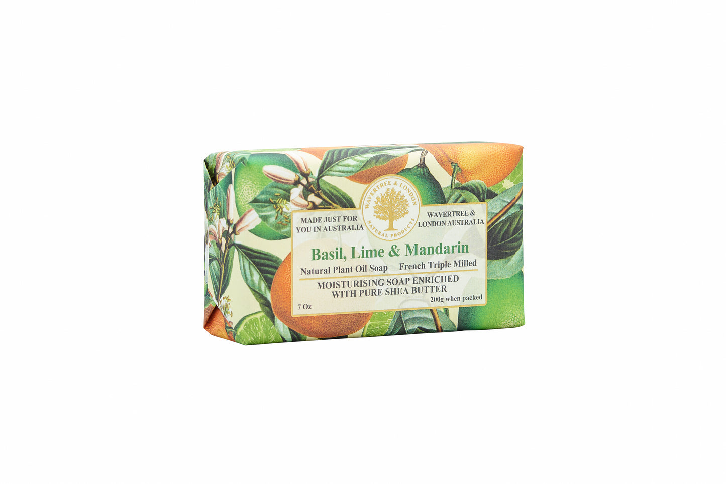 Wavertree & London Basil Lime Mandarin Soap Bar