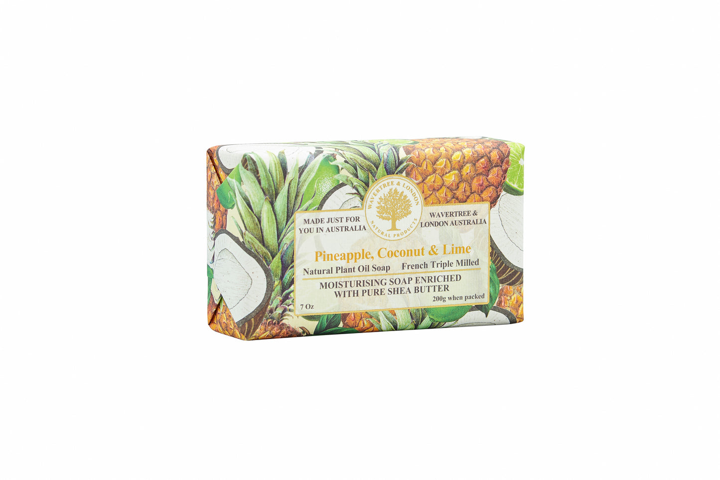 Wavertree & London Pineapple, Coconut & Lime Soap Bar