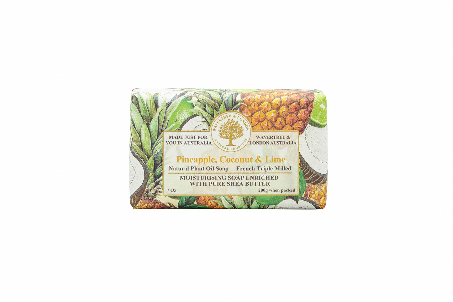 Wavertree & London Pineapple, Coconut & Lime Soap Bar