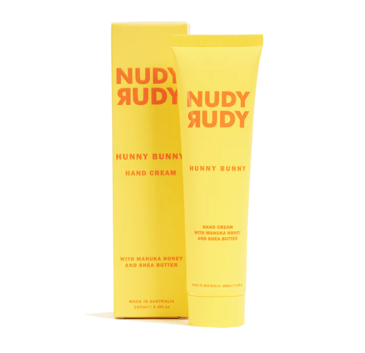 Nudy Rudy Hunny Bunny Hand Cream | Organic Shea Butter | Non-Greasy Lotion | Natural Ingredient Skin Care