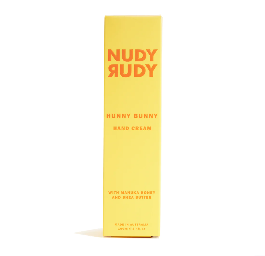 Nudy Rudy Hunny Bunny Hand Cream | Organic Shea Butter | Non-Greasy Lotion | Natural Ingredient Skin Care