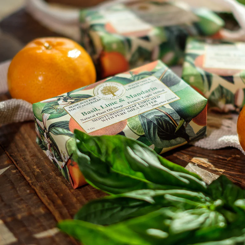 Wavertree & London Basil Lime Mandarin Soap Bar