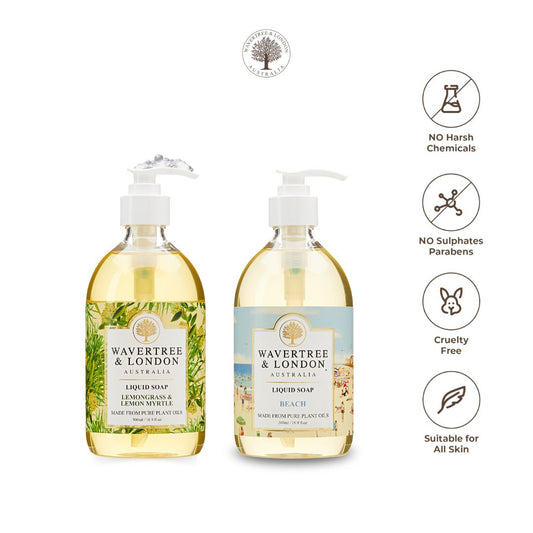 Wavertree & London Classic Liquid Soap | Moisturising Plant Oil Body & Hand Wash