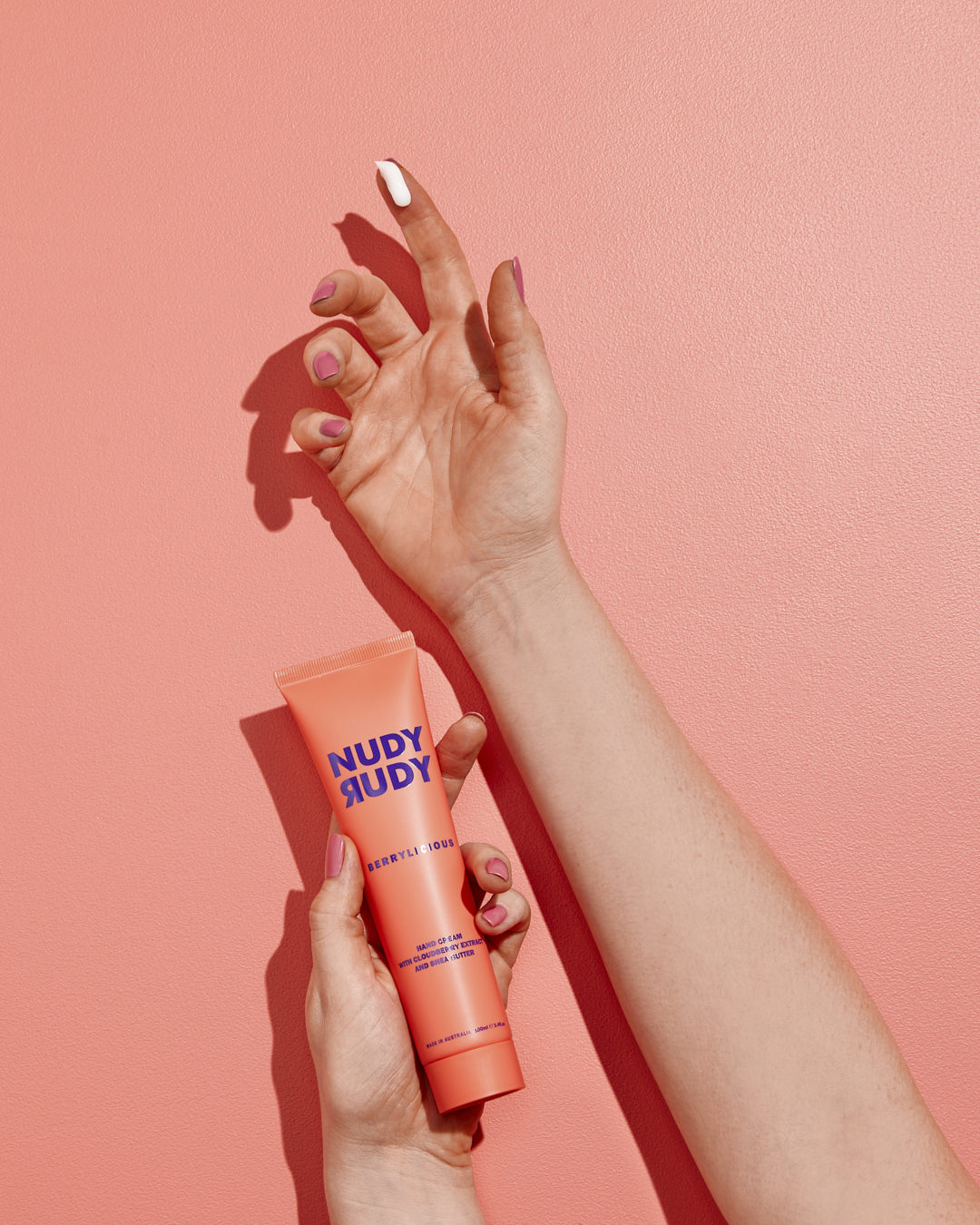 Nudy Rudy Berrylicious Hand Cream | Organic Shea Butter | Non-Greasy Lotion | Natural Ingredient Skin Care