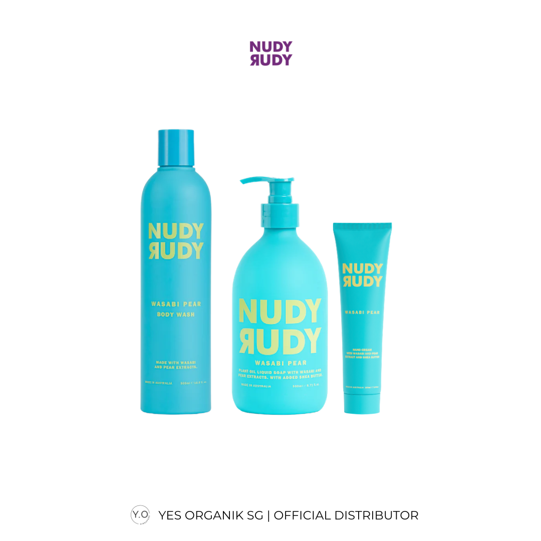 Nudy Rudy Wasabi Pear Care Set | Hand & Body Wash + Hand Cream