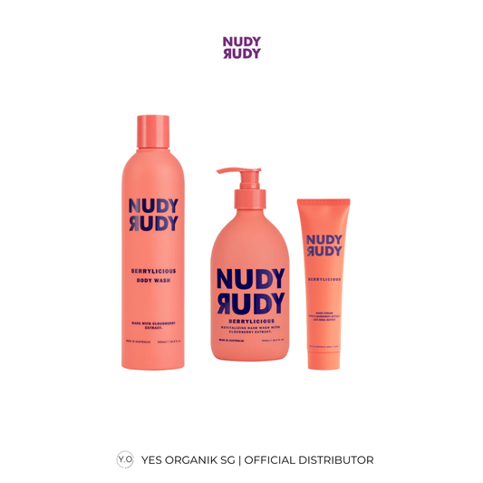 Nudy Rudy Berrylicious Care Set | Hand & Body Wash + Hand Cream