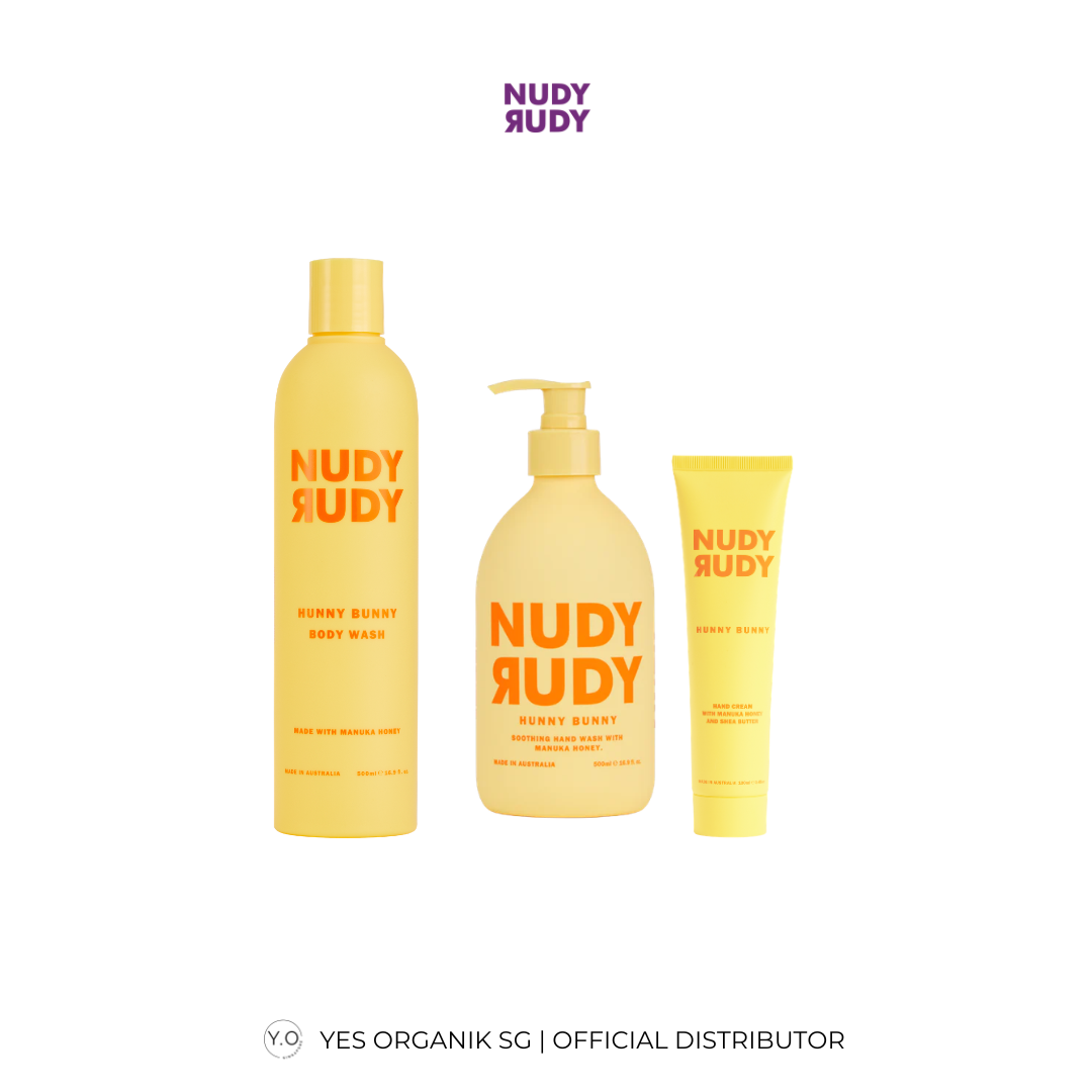 Nudy Rudy Hunny Bunny Care Set | Hand & Body Wash + Hand Cream