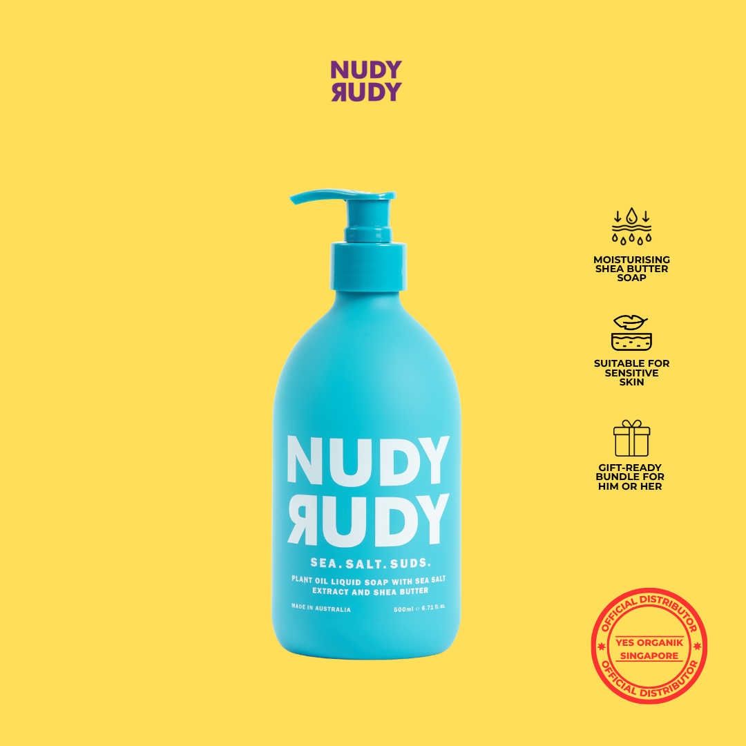 Nudy Rudy Sea Salt Suds Hand Wash | Aloe & Vitamin E | Moisturising & Suitable for All Skin Types