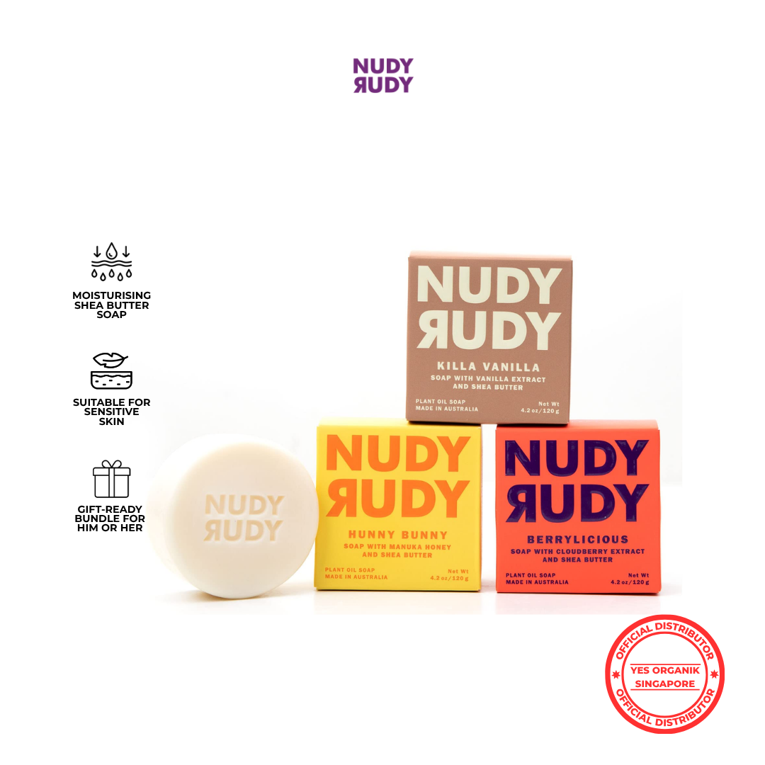 Nudy Rudy Gentle Moisturising Soap Bar with Shea Butter | Suitable for Sensitive Skin