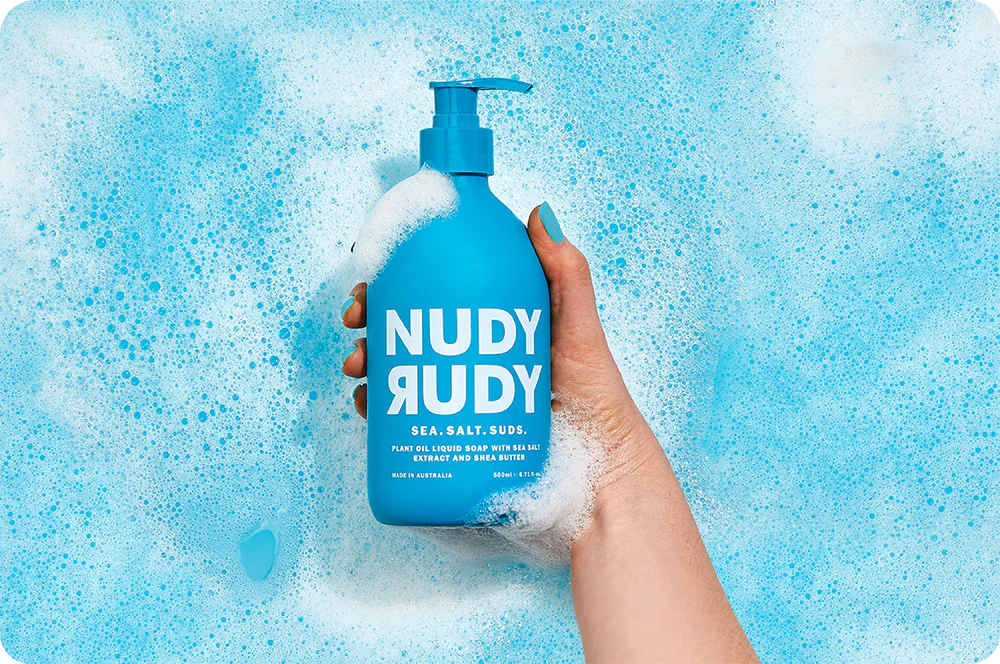 Nudy Rudy Sea Salt Suds Hand Wash | Aloe & Vitamin E | Moisturising & Suitable for All Skin Types