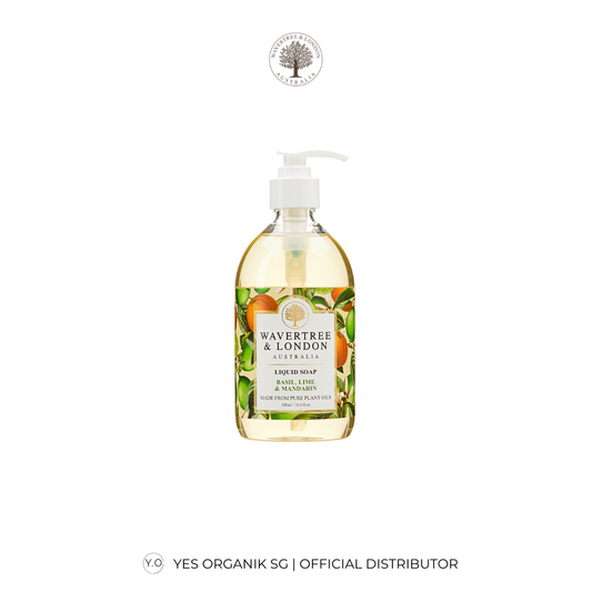 Wavertree & London Basil Lime Mandarin Liquid Soap | Shea Butter, Gentle on Sensitive Skin