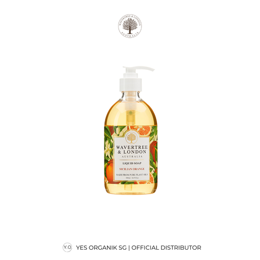Wavertree & London Sicilian Orange Liquid Soap | Shea Butter, Gentle on Sensitive Skin