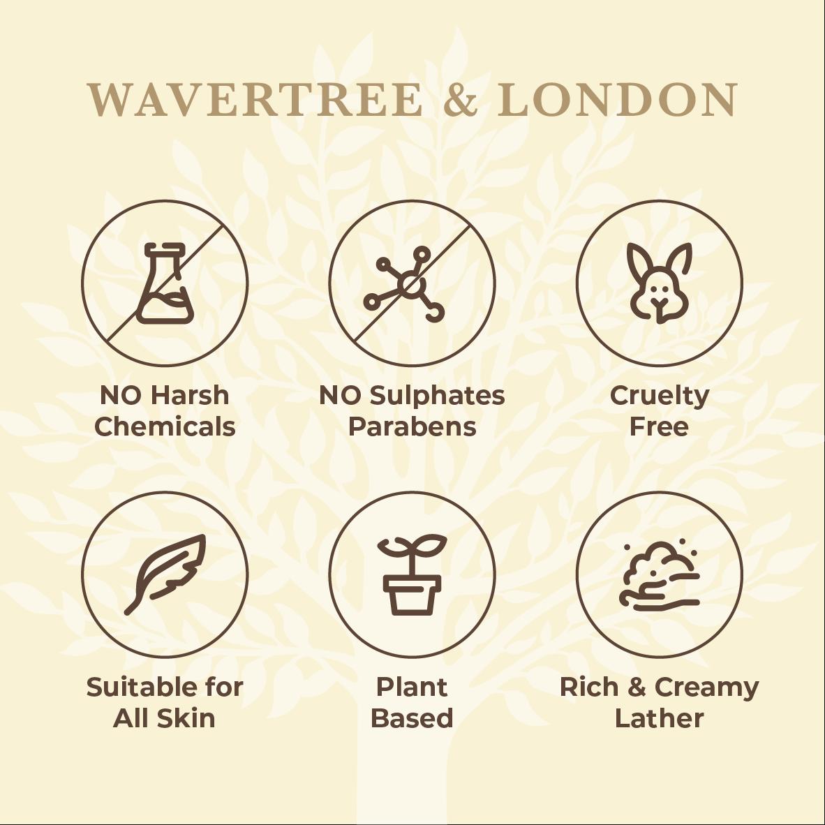 Wavertree & London Noir Soap Bar | Moisturising Triple-Milled Bar with Shea Butter | Gentle on Skin