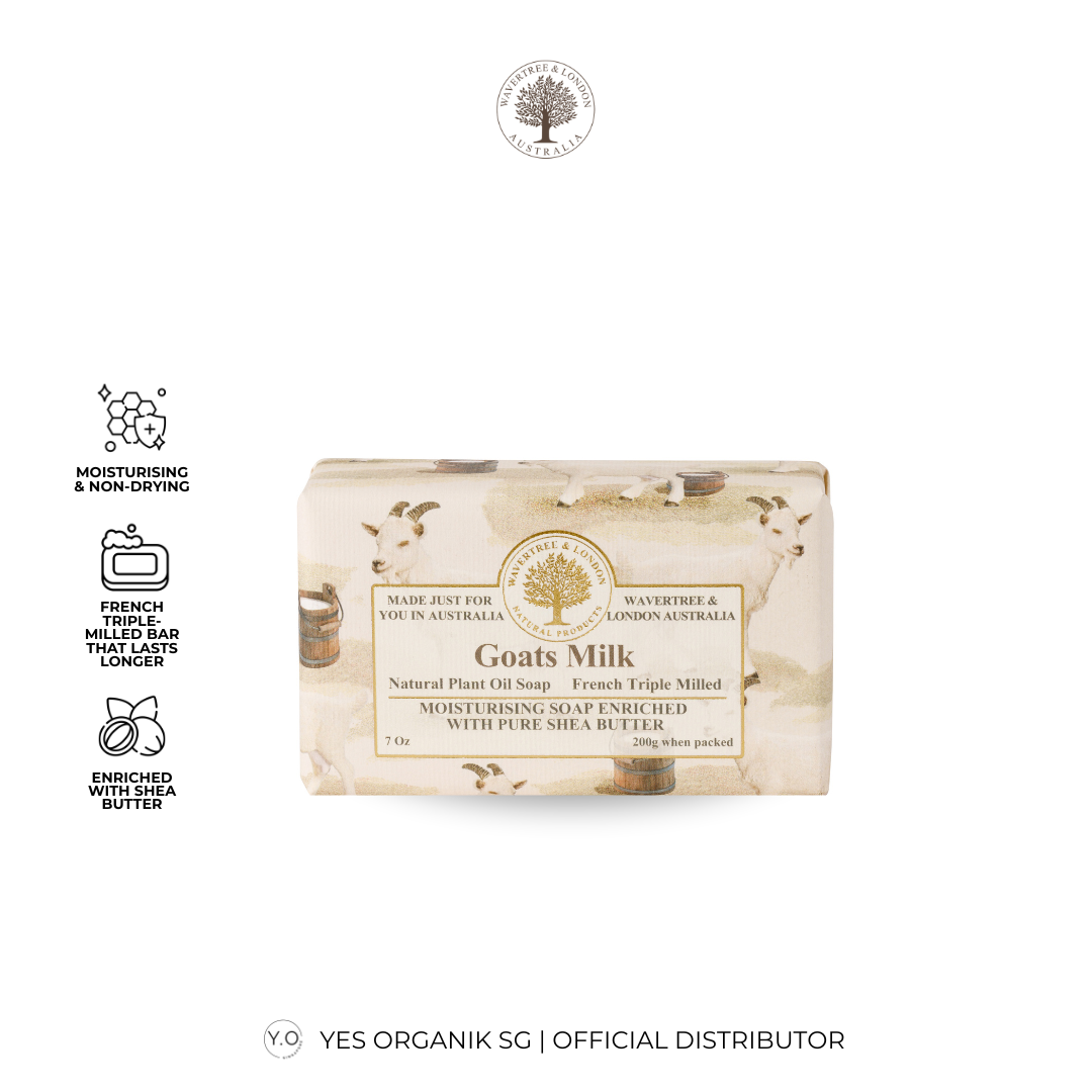 Wavertree & London Goats Milk Soap Bar | Moisturising Triple-Milled Bar with Shea Butter | Gentle on Skin