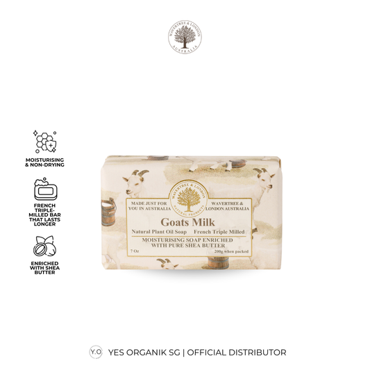 Wavertree & London Goats Milk Soap Bar | Moisturising Triple-Milled Bar with Shea Butter | Gentle on Skin