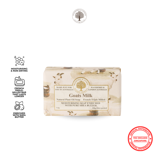 Wavertree & London Goats Milk Soap Bar | Moisturising Triple-Milled Bar with Shea Butter | Gentle on Skin