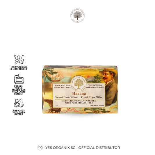Wavertree & London Havana Soap Bar | Moisturising Triple-Milled Bar with Shea Butter | Gentle on Skin