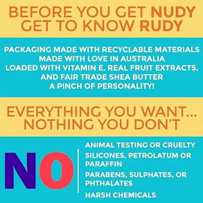 Nudy Rudy Soap Bars | Organic Shea Butter Soap | Moisturising & Suitable for All Skin Types